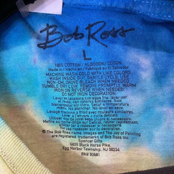 Bob Ross Tie Dye T-Shirt Size Large - Picture 7 of 8